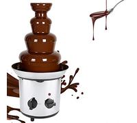 4 Tier Electric Chocolate Melting Fountain Machine, 22 * 22 * 44cm Large 2000W Chocolate Melting Fondue Maker, Universal 220V Chocolate Melting Machine for Party Banquet (B 4 Tier)