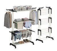 4 Tier Foldable Laundry Dryer Rack Extra Large Bedroom Outdoor Clothes Airer