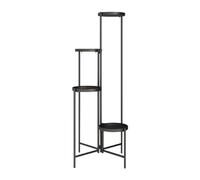 4-Tier Foldable Metal Plant Stand - Indoor/Outdoor Flower Rack, Nordic Design Tall Plant Shelf, Waterproof Storage for Living Room & Balcony - Simple Modern Flower Pot Holder