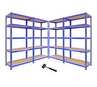 4 Tier Garage Shelving Units Storage Heavy Duty Metal Racking Shelves 5 Bays -