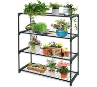 4 Tier Greenhouse Flower Plants Pots Trays Display Rack Staging & Shelving Unit