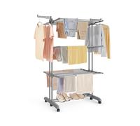 4-Tier Large Foldable Clothes Airer, Dove Grey / 4-Tier (173H cm)