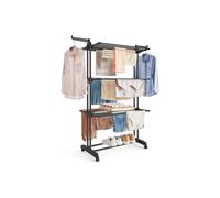 4-Tier Large Foldable Clothes Airer, Ink Black / 4-Tier(173H cm)
