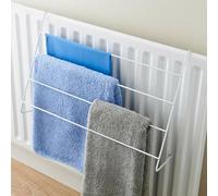 4-Tier Radiator Airer for Efficient Clothes Drying Metal Towel Holder Rack for Hanging Lightweight Towels and Laundry | Long-Lasting Durability | Space-Saving Clothes Airer Laundry Dryer Rail 1 Pack