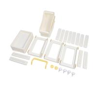 4 Tier Rolling Cart Utility Tool Plastic Multi Functional Storage Rack with Drawer Schoolbag Textbook Salon Trolley