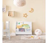 4 Tier Shelves Children's Bookshelf And Storage Unit, Sobuy Kmb32-K-W - White