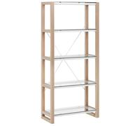 4 Tier Shelving Unit JENKS 152 cm White