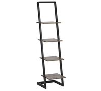 4 Tier Shelving Unit JOPLIN 143 cm Black