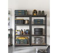 4-Tier Shelving Unit, Steel Shelving Unit for Storage, for Garage, Black / 2