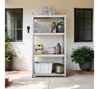 4-Tier Shelving Unit, Steel Shelving Unit for Storage, for Garage, Silver / 1