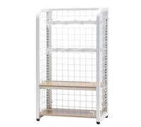 4-Tier Snack Display Rack with Hanging Hook, Freestanding Commercial Retail Stand for Candy, Biscuits, Chocolate, Jam, Chewing Gum, Chips, Ideal for Drugstores, Kitchen, Pharmacy, Office, Home Use
