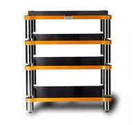 4-Tier Solid Wood HiFi Rack - Sturdy AV Shelf for Audio Video Components Speakers & Amplifiers Space-Saving Storage Solution for Home Theater & Music Lovers