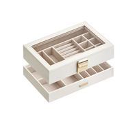 4-Tier Stackable Jewellery Trays, Cloud White / 2-Tier