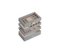 4-Tier Stackable Jewellery Trays, Dove Gray / 4-Tier