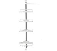 4-Tier Telescopic Bathroom Corner Shelf Shower Storage