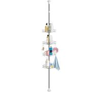 4 Tier Telescopic Bathroom Wall Corner Shelf Rack Shower Caddy-Stainless Steel
