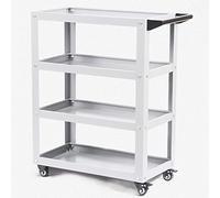 4-Tier Tool Cart Heavy-Duty Storage Trolley for Garage Workshop & Warehouse Ideal for nizing Tools & Equipment Mobile Utility Rolling Cart