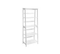 4 Tier White Bookcase