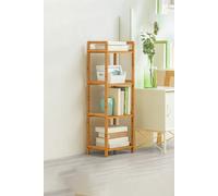 4 Tier Wood Audriel Bookcase Living and Home Brown One Size