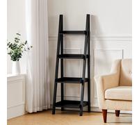4-Tier Wooden Display Ladder Shelf for Home