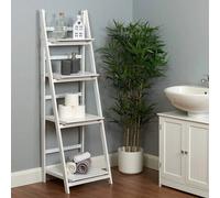 4 Tiers Ladder Shelf Storage Flower Plant Display Stand Wooden Bookcase Unit