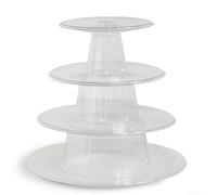 4 Tiers Round Macaron Tower Stand Macaron Display Rack For Wedding Birthday Party Dessert Stand Cake Plate