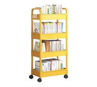 4 Tiers Snacks Organiser Cart With Adjustable Shelves Space Saving Rack Practical Storage Trolley For Household Use Portable Utility Cart With