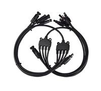 4 to 1 Solar Y Branch Connectors MFFFF + FMMMM Pair