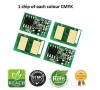 4 TONER CARTRIDGE RESET CHIPS FOR USE IN OKI C911 PRINTERS 24,000 YIELD