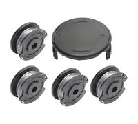 4 Trimmer Spool Line 1 Spool Cover Cap Compatible with Bosch Art 23/26 SL, F016800569 F016800385 Replacement Wire Autofeed Nylon Spool