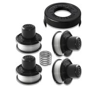 4 Trimmer Spool Lines 1 Spool Cover Cap 1 Spring Compatible with Black & Decker A6226-XJ GL250/GL310/GL360, 1.6mm × 6m Durable Spool Wire Replacement