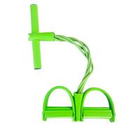 4 Tube Pedal Yoga Handle Exerciser Portable Workout Elastic Bands Auxiliary Tools Lightweight For Bodybuilding Equipment For Fitness,Yoga(Green)