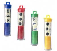 4 Tubes Left Right Centre Dice Games,4 Color Interactive Toy Round Corner Dice Portable Strike Dice Game,Fun Dice Game with 12 Dices+96 Chips for Kids Adults Christmas Family Camping Group Game Dice