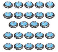 4" Twist Knot Bevel Wire Brush Rust Paint Removal for 4-1/2” Angle Grinders 24pc