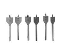 4 Types 6Pc/set Flat Drill Long High-carbon Steel Wood Set Woodworking Spade Bits Tool Sets(6pcs 25-40MM)