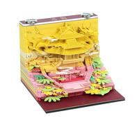 4 Types Chinese 3D Calendar Notepad Castle 3D Memo Pad Calendar 2026 Artistic Note Gift Birthday Cubes Notepad 3D Paper