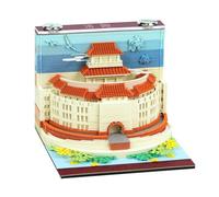 4 Types Chinese 3D Calendar Notepad Castle 3D Memo Pad Calendar 2026 Artistic Notepad Birthday Cubes Paper 3D Gift Note