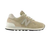 (4 UK, Beige/White) New Balance Womens/Ladies 574 Suede Wedge Trainers