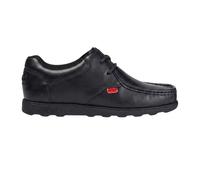 (4 UK, Black) Kickers Childrens/Kids Fragma Leather Lace Up School Shoes