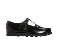 Kickers Women's Fragma Patent Leather T-Bar Mary Janes - Black - Black - 4 UK