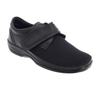 (4 UK, Black) Mod Comfys Womens/Ladies X Wide Orthotics Stretch Comfort Shoes