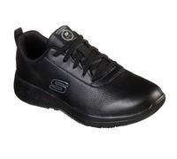 (4 UK, Black) Skechers Womens/Ladies Marsing Gmina Slip Resistant Leather Trainers
