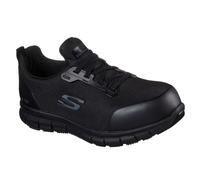 (4 UK, Black) Skechers Womens/Ladies Sure Track Jixie Safety Shoes