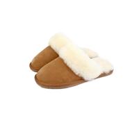 (4 UK, Chestnut) Eastern Counties Leather Womens/Ladies Grace Sheepskin Slippers