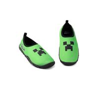 (4 UK Child) Minecraft Aqua Shoes (Boys Green)