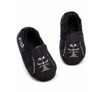 (4 UK Child) Star Wars Slip On Loafer Slippers (Boys Black)