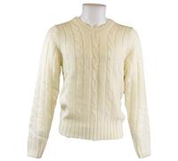 4 UK CSPB carta Football CRICKET SWEATER PLAIN BOYS, White, One Size