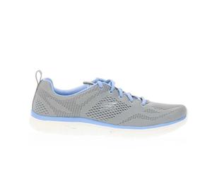 (4 UK, Grey Blue) Skechers Womens/Ladies Virtue Kind Favor Mesh Flat Trainers