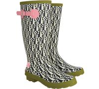 (4 UK, Stem In Vase) Regatta Womens Orla Kiely Hi Adjustable Patterned Wellies Wellington Boots