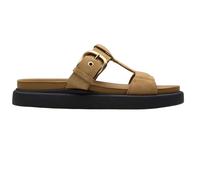 (4 UK, Warm Sand) Clarks Womens/Ladies Aristella Suede Mules